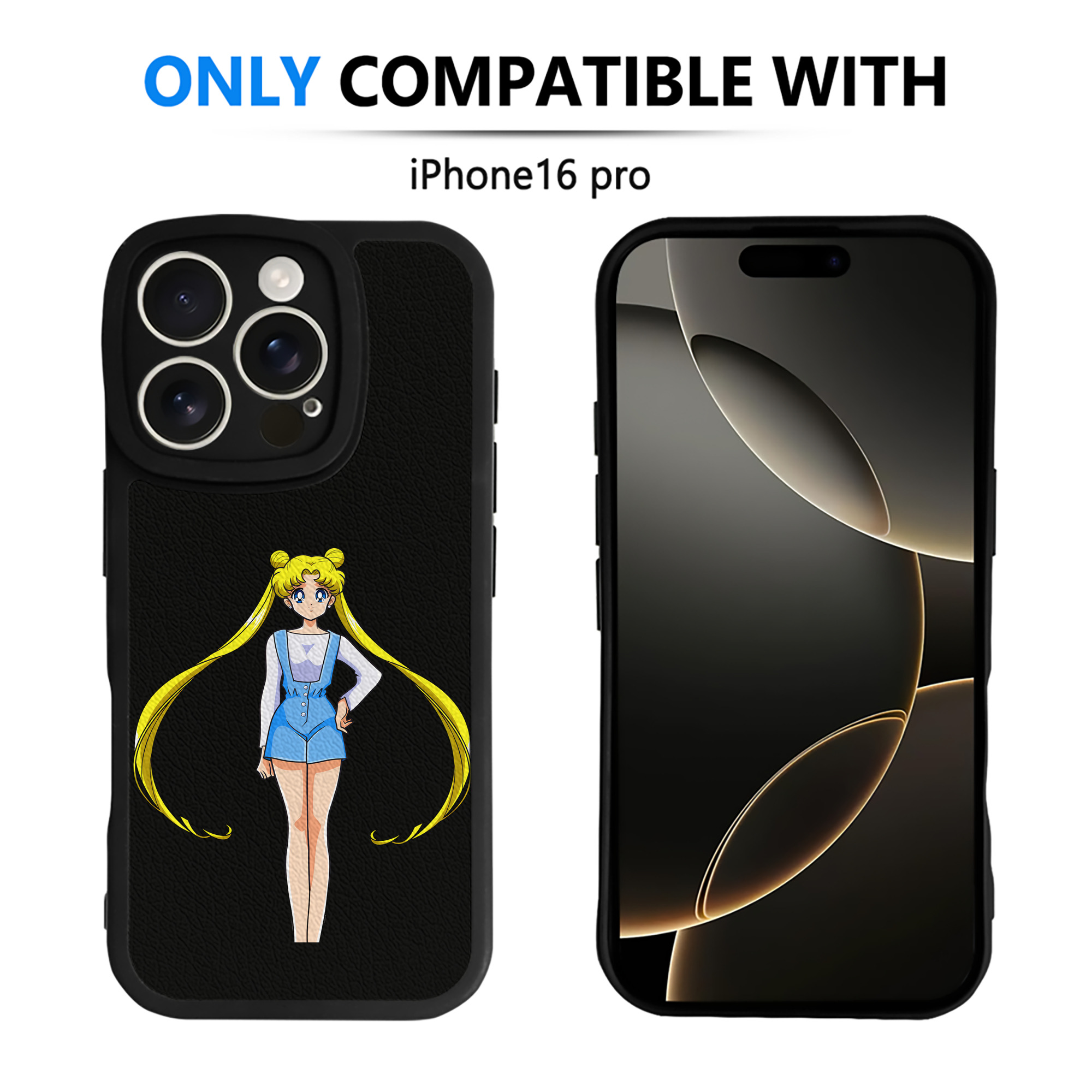 （画像用） 美少女戦士セーラームーン 愛野 美奈子 あいの みなこ Sailor Moon Aino Minako 【iPhone 16シリーズ対応】シリコンスマホケース（レザー調） 材質：シリコン